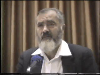 Rabbi Meir Kahane speaks after being disqualified for the 1988 Knesset elections 02:02:00